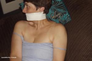 boundkathy-friends.com - Kathy bound with tape thumbnail